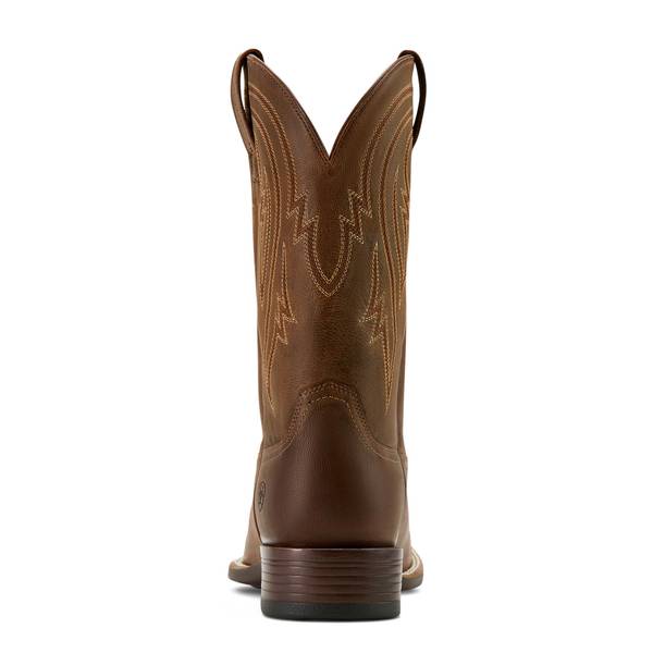 ARIAT Men's Plano Wide Square Toe Cowboy Boots Full-Grain Leather 11-In Shaft
