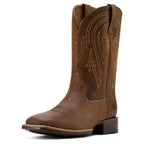ARIAT Men's Plano Wide Square Toe Cowboy Boots Full-Grain Leather 11-In Shaft