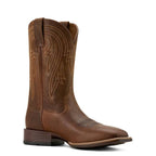 ARIAT Men's Plano Wide Square Toe Cowboy Boots Full-Grain Leather 11-In Shaft