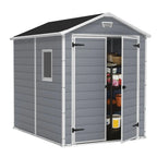 Manor 6 ft. W x 7.5 ft. D Plastic Storage Shed
