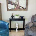 Porch & Den Holly Hill Solid Acacia Console Table with 1 Drawer