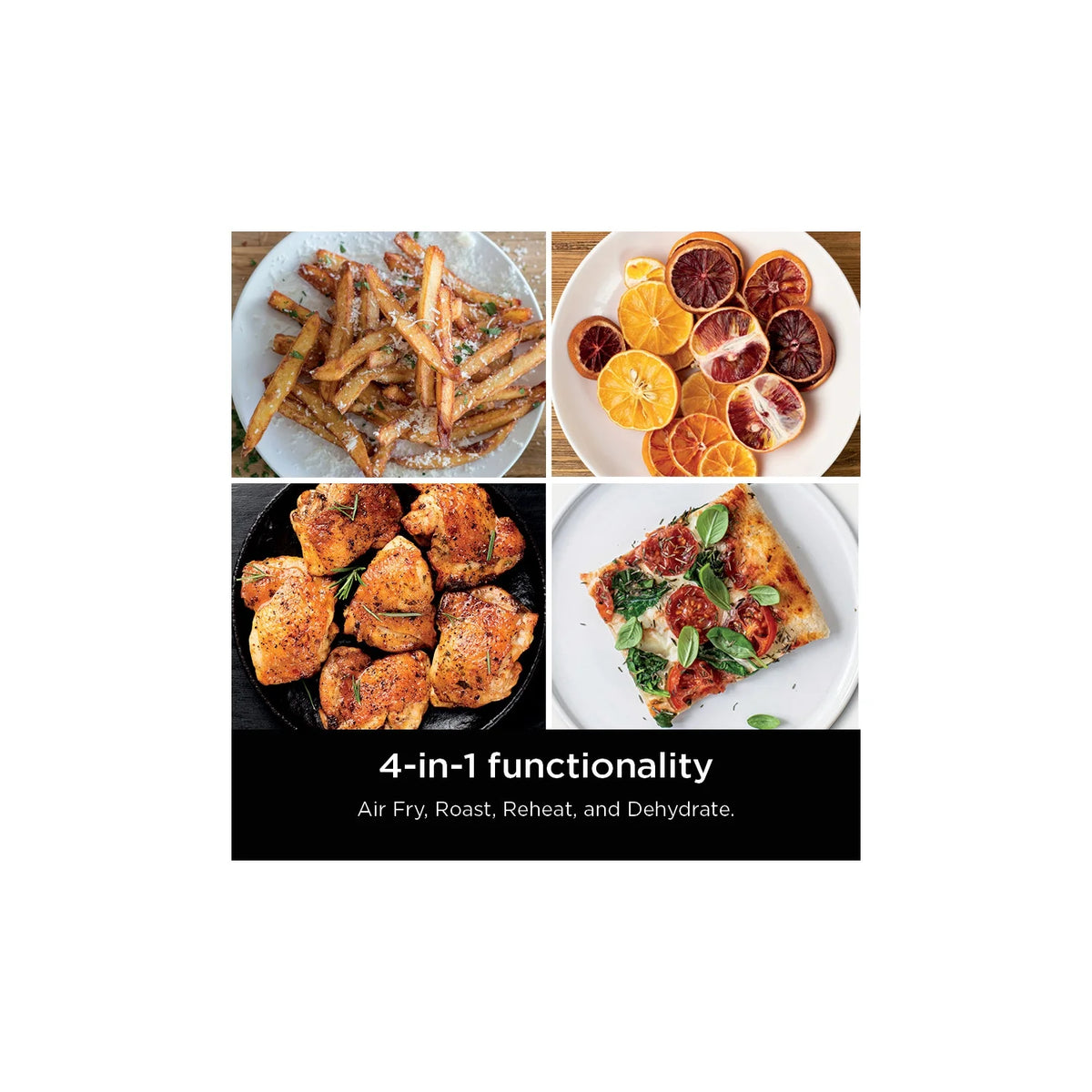 Ninja Doublestack XL 2 - Basket Air Fryer, Doublestack Technology Cooks 4 Foods at Once, Space Saving Design, 10 QT, 4 - in - 1, Smart Finish & Match Cook, SL400