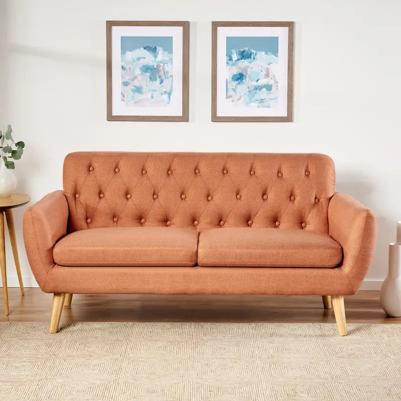 Christopher Knight Home Bernice Petite Sofa in Mid-Century Modern Style