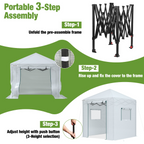 WORKPRO 8'x 6' Portable Walk-in Greenhouse