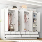 78.7H Combo Twin Wardrobe Set: Stylish and Functional Armoires for Your Closet