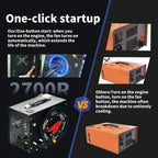 TUDIVING PCP Air Compressor, Built in Converter, 4500psi/300bar Pcp Compressor Auto stop