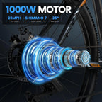 26-Inch Electric Bike with Removable 468 Wh Battery