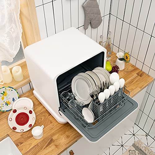 Portable Countertop Dishwasher with 7.5L Water Tank