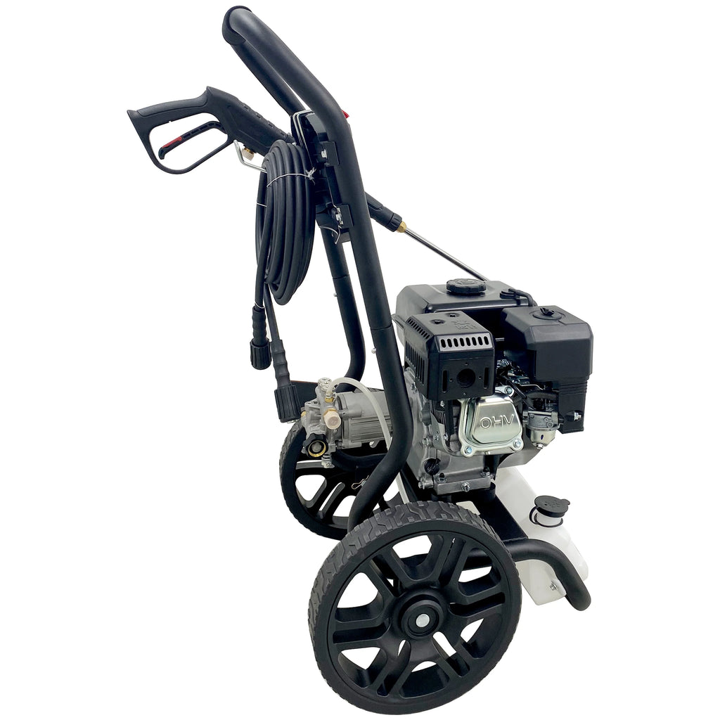 Pressure Washer Gas Powered, 3500PSI High Pressure Power Washer W/7.0HP Aluminum Pump, 210CC Powerful Engine, Maximum Spray 32.8FT, 4 Nozzles