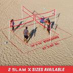 Slam X Square Volleyball Game Set | 14' x 14'