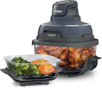 Ninja Crispi 4-in-1 Portable Glass Air Fryer Cooking System, 1500W, 4QT & 6-Cup TempWare Glass Containers with Storage Lids, Microwave, Freezer & Dishwasher Safe