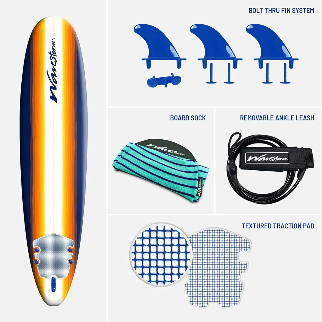 Classic Soft Top Foam 8ft Surfboard