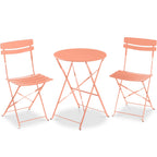 Best Choice Products 3-Piece Small Bistro Set, Folding Patio Furniture Set of 2 Chairs and Table - Black