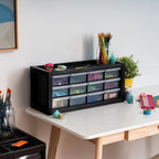 12-Drawer Desk Storage Organizer
