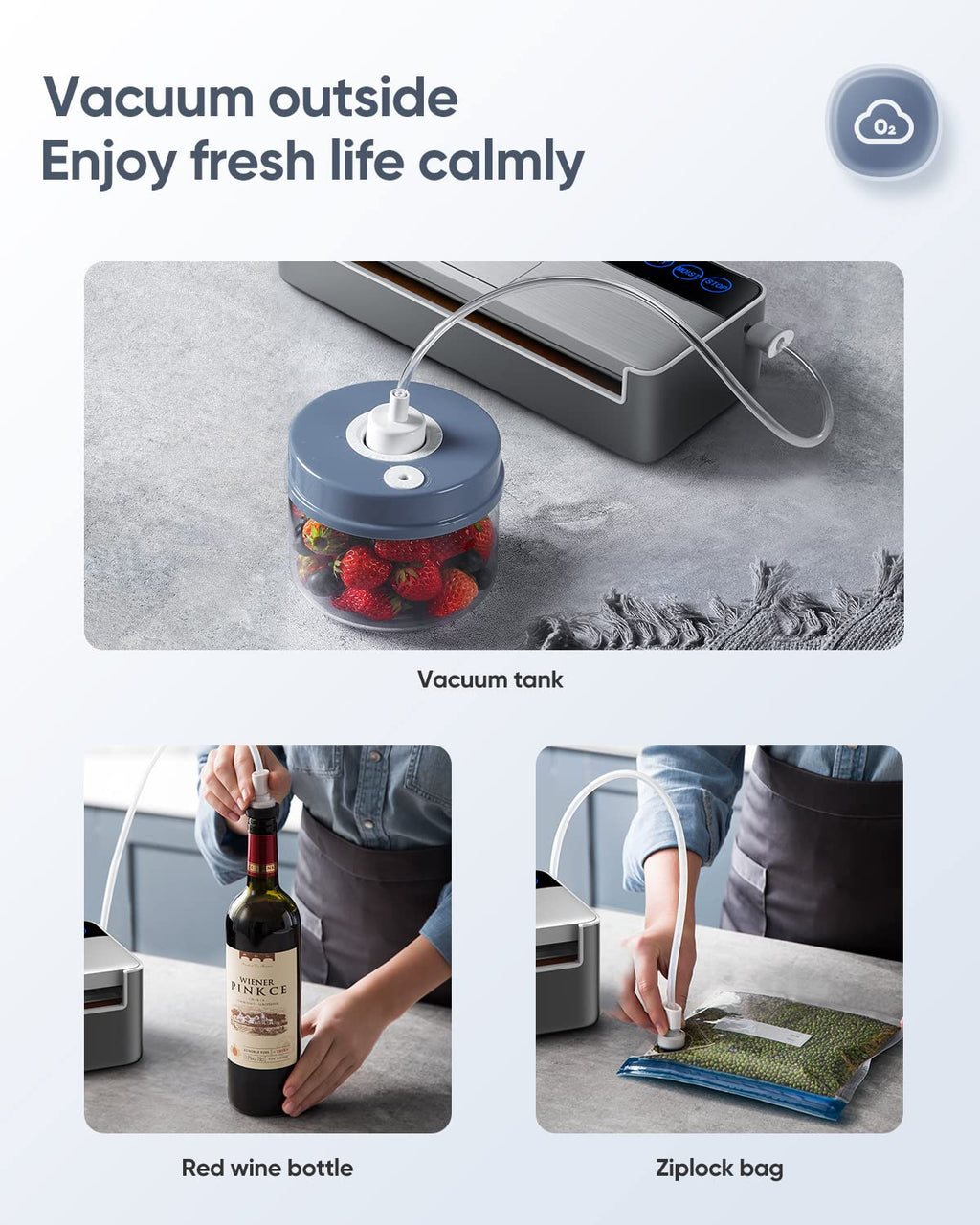 Vacuum Sealer Machine. Full Automatic Food Sealer