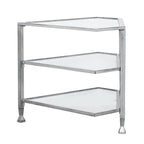 SEI Furniture Jensen Metal Corner TV Stand for Screens up to 33.25 inches