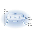 Napoleon Travelq 240 1 - Burner Portable Propane Gas Grill in Blue