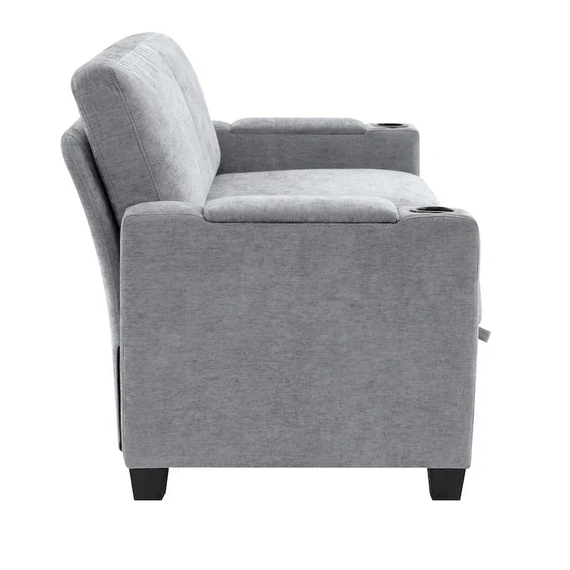 Versatile Chenille Storage Loveseat Sofa