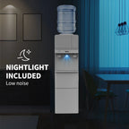 VECYS 3 5 gal Water Dispenser with Ice Maker, 27LBS Daily Ice & Child Lock