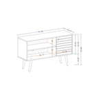 Mid-Century Modern Liberty Dual-Shelf TV Console