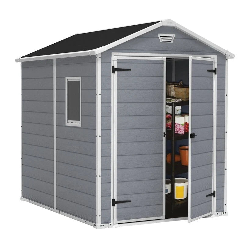 6-Ft. x 7.5-Ft. Plastic Storage Shed