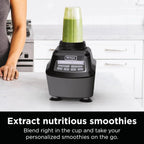 Ninja Blender, Mega Kitchen System, 1500W, 4 Functions for Smoothies, Processing, Dough, Drinks & More, with 72 Blender Pitcher, 64 Processor Bowl, 2 Nutri Cups + Lids, Black, BL770