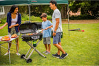 RoadTrip 285 Portable Stand-Up Propane Grill with 3 Adjustable Burners & Instastart Ignition, 20,000 BTUs of Power for Outdoor Cooking, Camping, Tailgating, Grilling, BBQs, & More