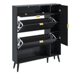 Shoe Cabinet with Drawers, Slim Storage Cabinets, Entryway Shoe Storage Cabinets