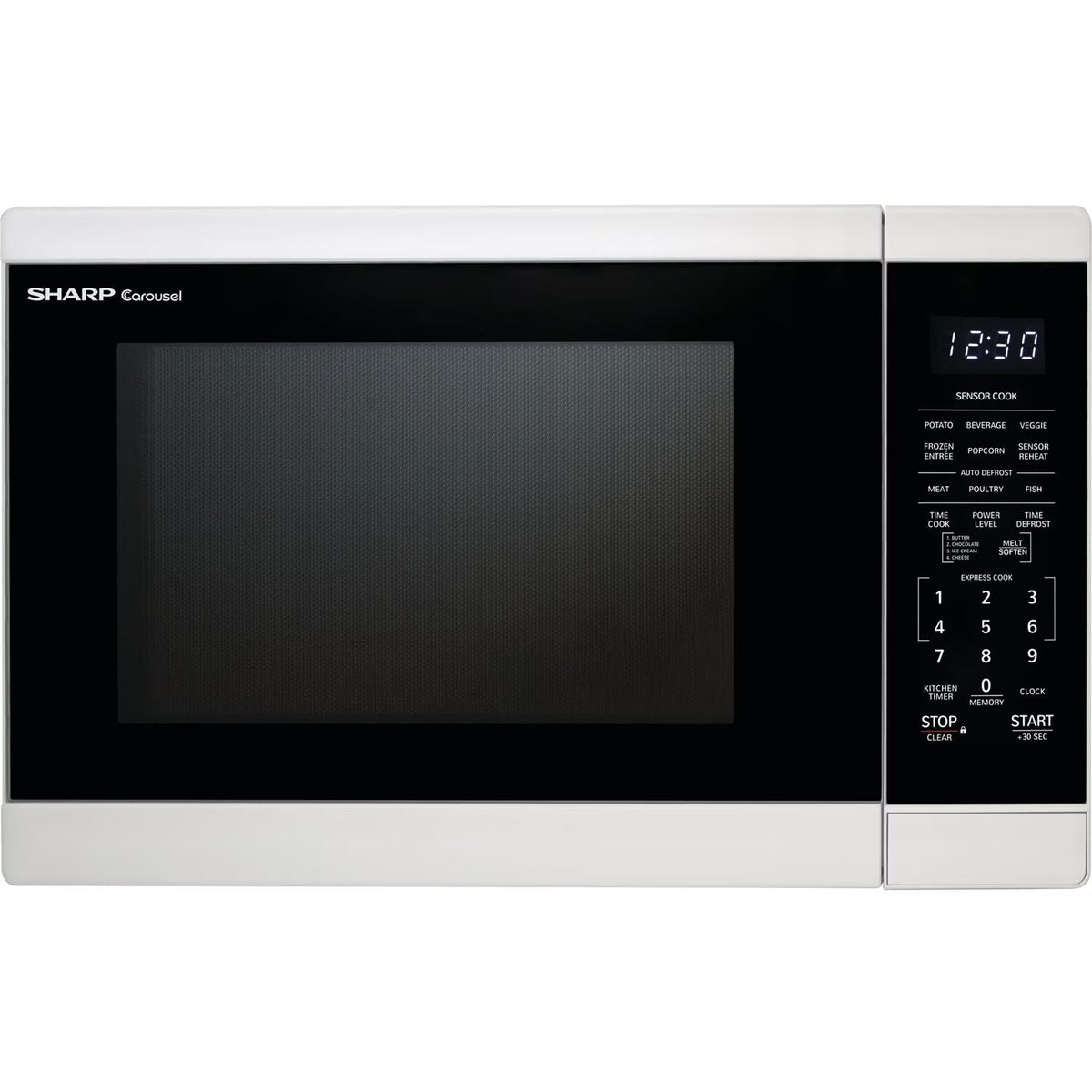 Sharp 1.4 - Cu. Ft. Countertop Microwave Oven in Black