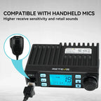 MB1 CB Radio[with CB Antenna], AM/FM CB Mobile Radio Bundle with Coaxial Cable, 40 Channel Base Station, Noise