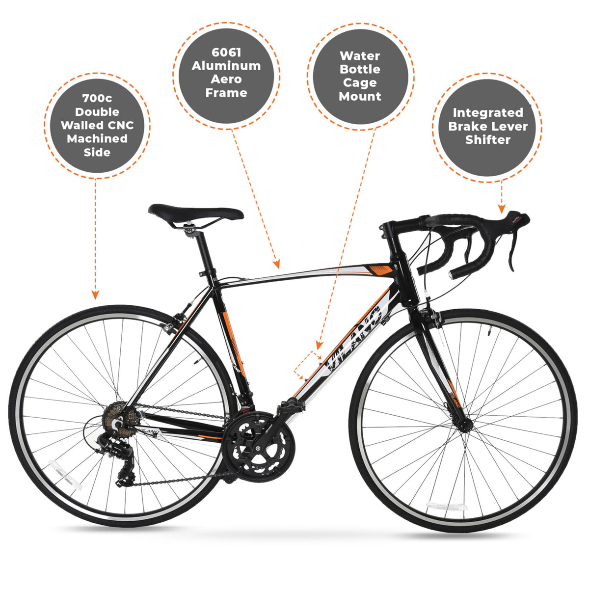 Shadow 3.0 Road Bike with Integrated Shifters