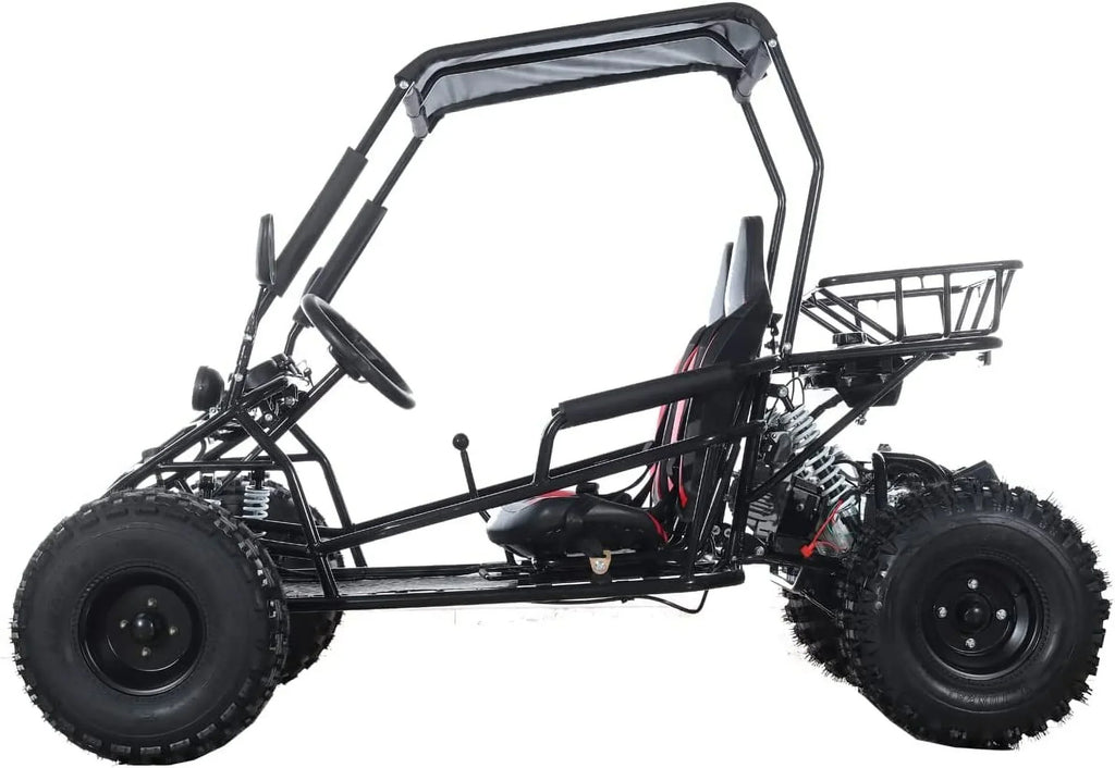 X-Pro New Rover 125cc Gas Powered Go Kart 3 Semi-Automatic Transmission w/Reverse Big 18"/19" Wheels
