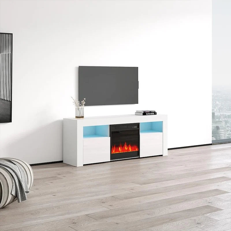 Copper Grove Qorasuv 58-Inch Electric Fireplace TV Stand