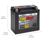 EverStart Platinum AGM Power Sport Battery, Group Size TX20L 12 Volt, 310 CCA