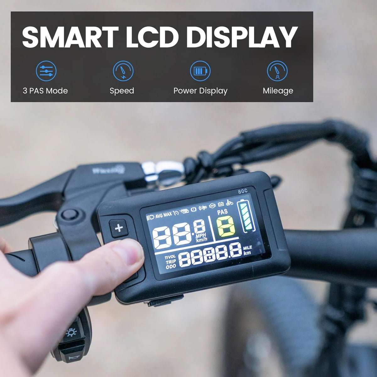 26-Inch Electric Bike with Removable 468 Wh Battery