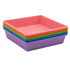 1010 Trays 2.5" Deep - Extra Strength | 10 Trays / Multicolor / With Hole