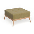 Christopher Knight Home Carson Lund Mid-Century Tufted Fabric Square Ottoman
