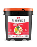 READYWISE - Chicken, Beef, Pork & Rice Emergency Food Supply Bucket, Premade, Freeze-Dried Survival Meals, 25-Year Shelf Life, Camping & Hiking Essentials, Long Term Meal & Food Supplies, 48 Meat & 40 Rice Servings