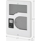 Energy Plus Wall Heater, Digital Thermostat, 240/208/120V, White