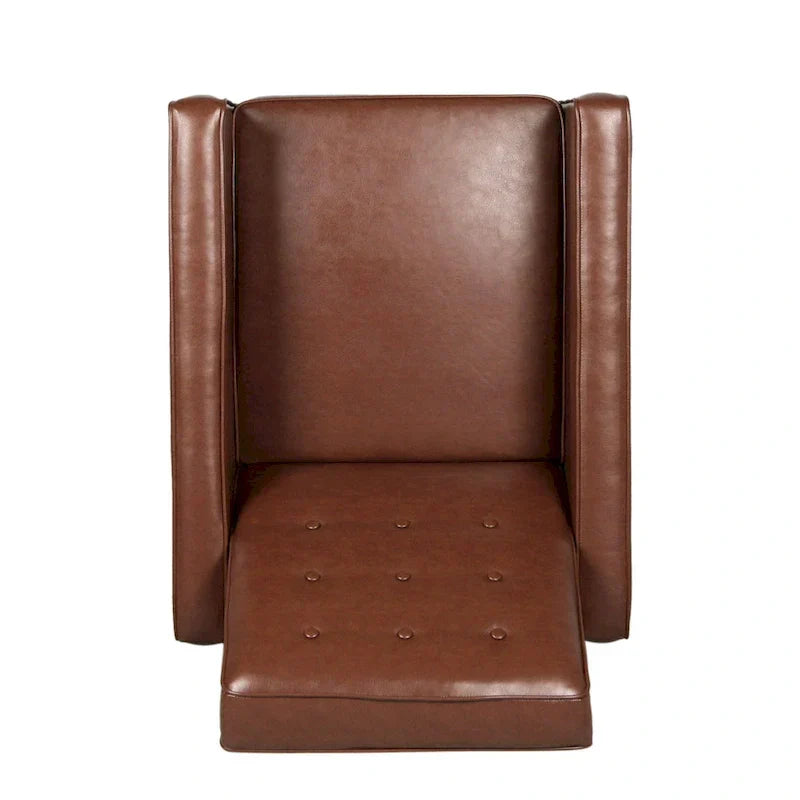 Set of 2 Mervynn Mid-Century Button-Tufted Recliners by Christopher Knight Home