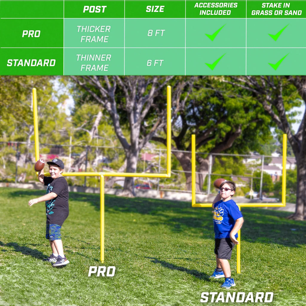 6' Football Field Goal Post Set