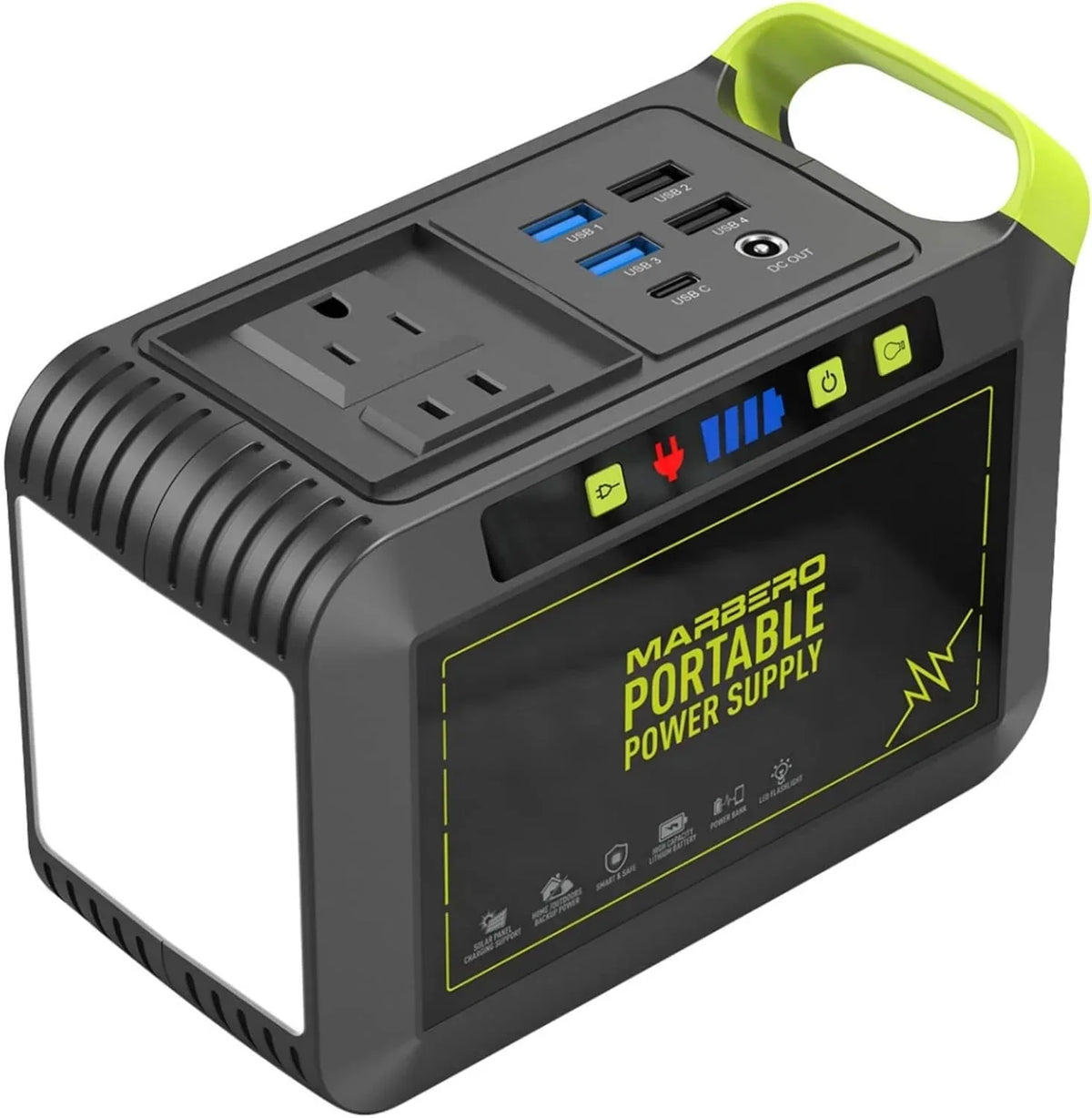 MARBERO 88Wh Portable Power Station 24000mAh Camping Solar Generator Lithium Battery