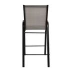 Set of 4 Outdoor Barstools with Flexible Comfort Material - Patio Seating