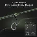 KastKing Spartacus II Twin-Tip Spinning Rods | Spinning / 6'2" / Fast-Medium (2 Pcs+ Extra Tip)