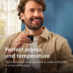 Philips Series 3300 Fully Automatic Espresso Coffee Machine - 6 Hot & Iced Drinks, LatteGo Milk System, 40% Quieter SilentBrew, Ceramic Grinder, Aquaclean Filter, Glossy Black (EP3341/50)