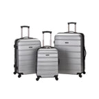 Rockland Luggage Melbourne 3 Piece Hardside Luggage Set, F160