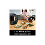 Ninja Doublestack XL 2 - Basket Air Fryer, Doublestack Technology Cooks 4 Foods at Once, Space Saving Design, 10 QT, 4 - in - 1, Smart Finish & Match Cook, SL400