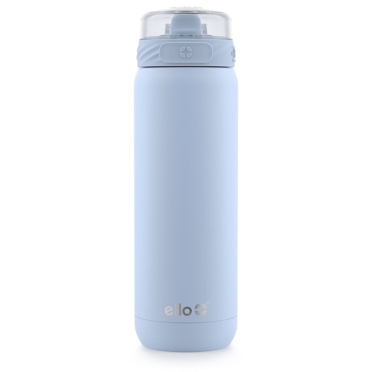 Ello Cooper 22oz Stainless Steel Water Bottle with Straw and Carry Handle, Double Walled and Vacuum Insulated Metal, Leak Proof Locking Lid with Soft