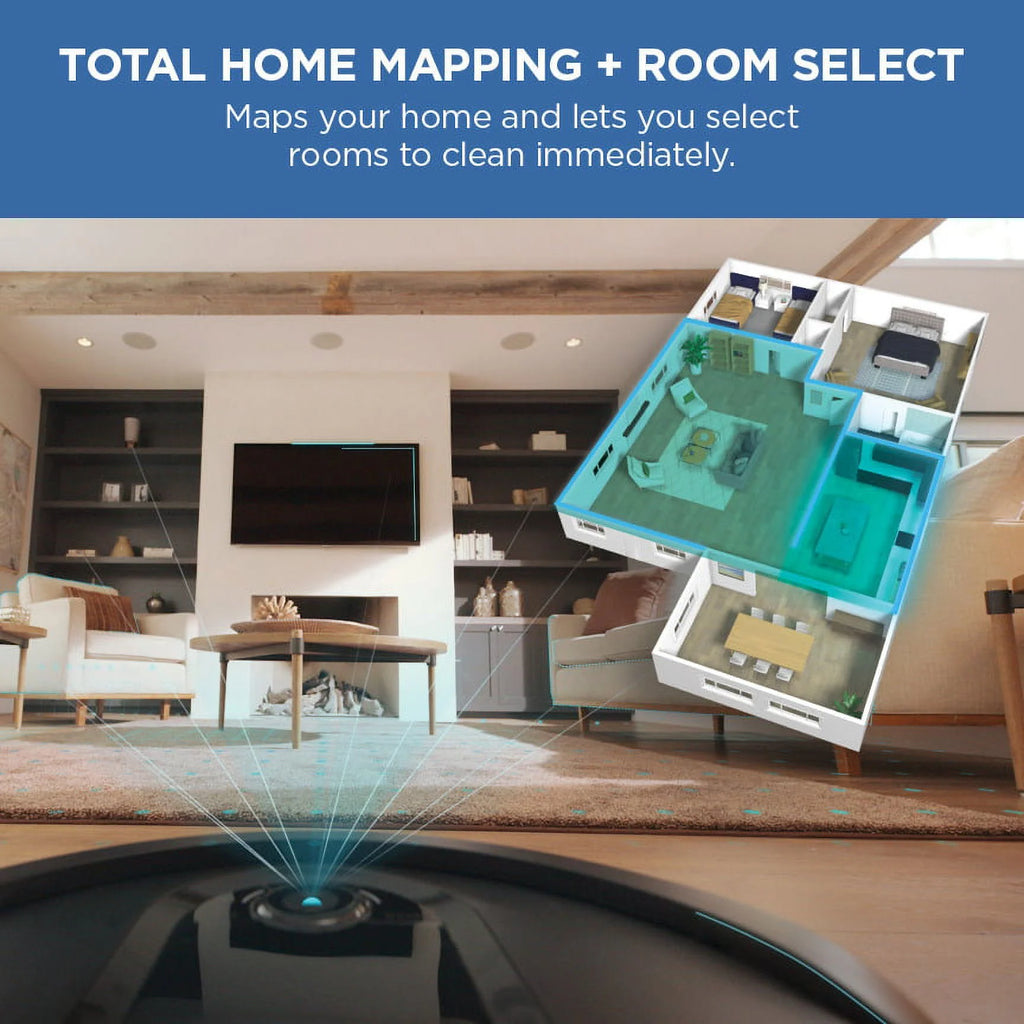 Shark IQ Robot Vacuum with XL Self - Empty Base, Home Mapping, Self - Cleaning Brushroll, Wi - Fi, RV1000AE