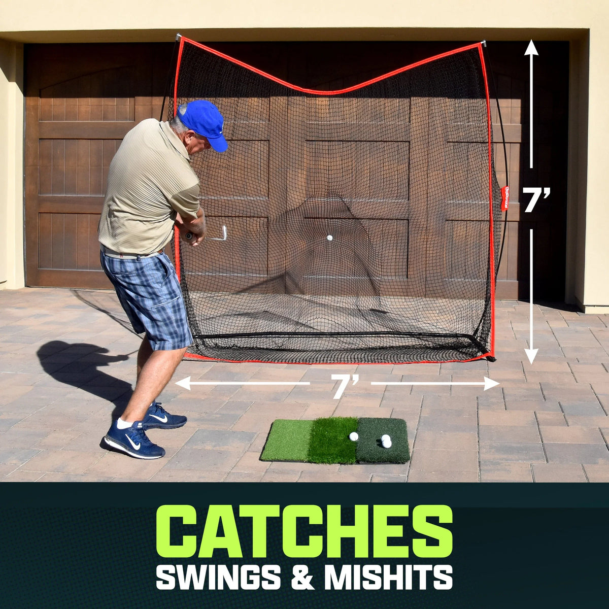 7' x 7' Golf Practice Hitting Net